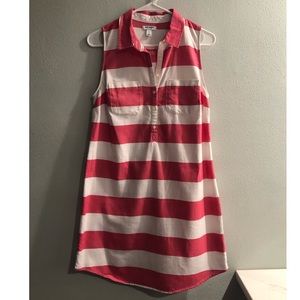 Pink and White stripe dress